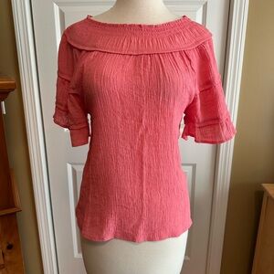 Women's‎ Pink Off-Shoulder Top